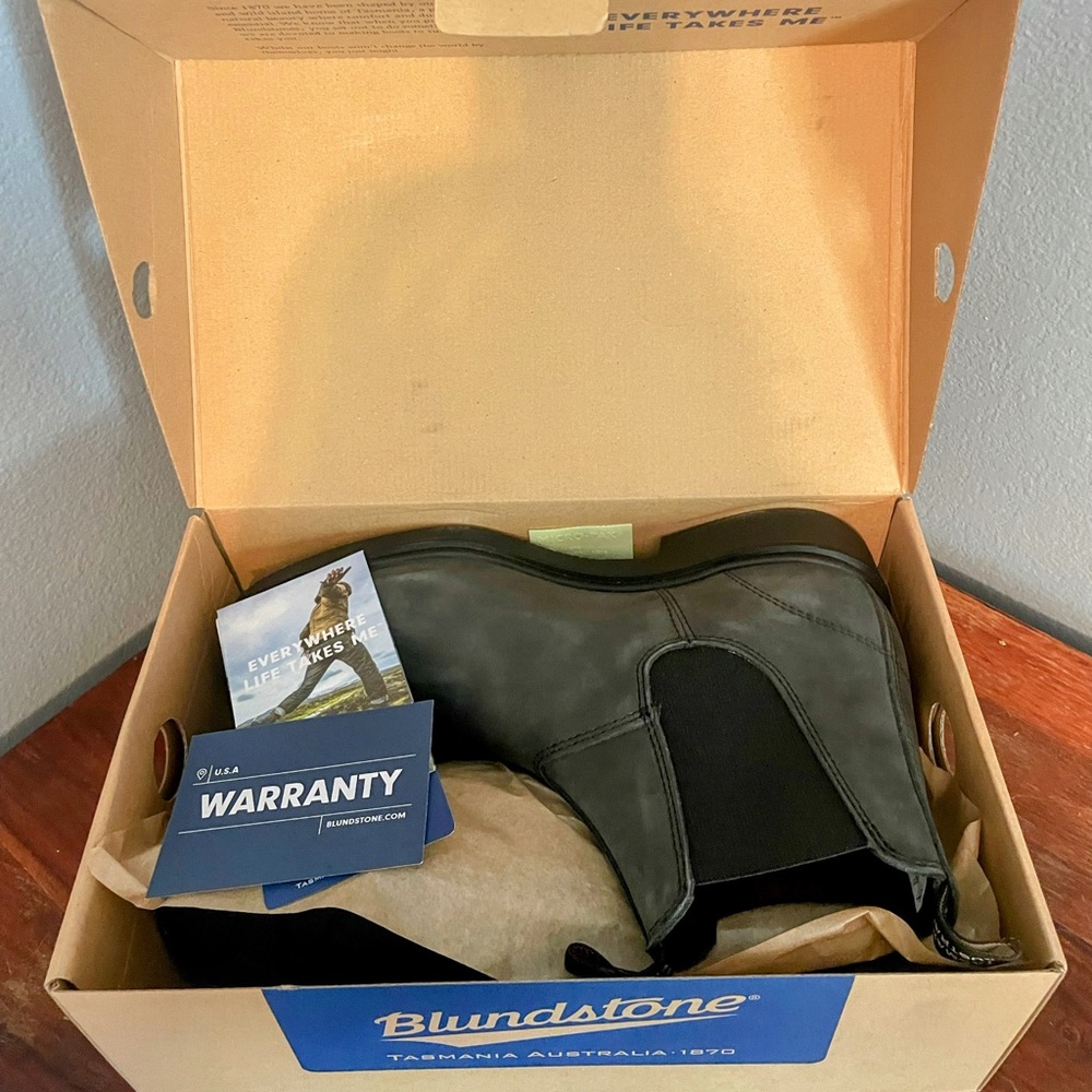 Men’s 12 Rustic Black Blundstone Boots